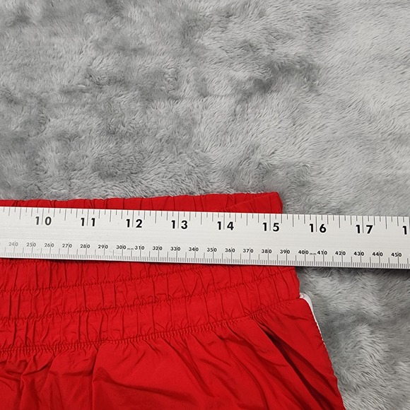 PINK Victoria's Secret Shorts Womens L Red White Side Snap Athletic Running Gym - Picture 7 of 11